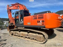 Hitachi zx350LC-3 excavator w/ toothed bucket. WATCH VIDEO