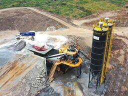 FABO Mobile Concrete Batching Plant 100 m3/h Mobile Concrete Batching Plant