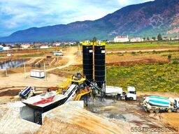FABO Mobile Concrete Batching Plant 100 m3/h Mobile Concrete Batching Plant