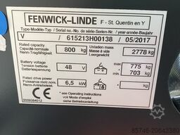 LINDE V  ( 5213 ) Rail Guidance * NEW / Unused !!!