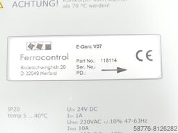  Ferrocontrol E-Darc V07 - 118114 - Antriebsregler SN:DPUB107140788608