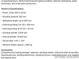 Knuth Universal Schleif- u. Drehmaschine Multi Grind 102781