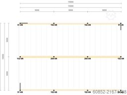 10x15m Lagerbühne , Belastung : 500kg/qm Unterkante: 3,0m , ca. 150qm Systembühne
