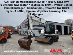 Caterpillar M316D Mobilbagger Schnellwechsler 30 km/