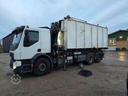 VOLVO FE 320 6x2/4 Abroller mit Cont. + Kran HMF 1820
