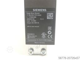 Siemens 6SL3120-1TE15-0AA4 Single Motor Module Version: B SN:T-FO6013590