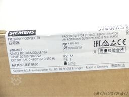 Siemens 6SL3120-1TE21-8AD0 Single Motor Modul 18A SN: T-PN6290238 FS: E ungebr.