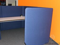 BUZZISPACE Buzziville blau Design Büromöbel