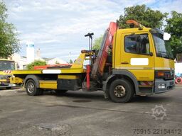 MERCEDES-BENZ 1223 L Atego TISCHER Schiebeplateau Kran Brille
