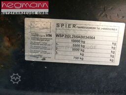 SPIER ZGL 255, Zentralachsanhänger, Koffer, Ladebordw.