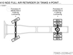 SCANIA R410 NGS FULL AIR RETARDER 2X TANKS 4-POINT AIR