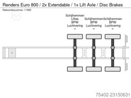 Renders Euro 800 / 2x Extendable / 1x Lift Axle / Disc ...