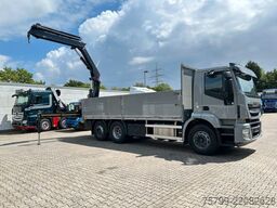 IVECO Pritsche + HIAB HIDUO 228 Kran