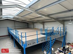 10x25m Lagerbühne , Belastung : 500kg/qm Unterkante: 3,0m , ca. 250qm Systembühne