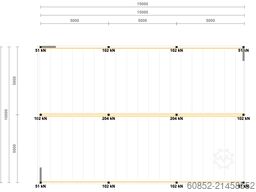 10x15m Lagerbühne , Belastung : 500kg/qm Unterkante: 3,0m , ca. 150qm Systembühne