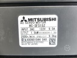 Mitsubishi HC-SFS152 AC Servomotor SN: 4X090104404X - ! -