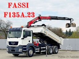 MAN TGS 26.360 * FASSI F135A.23 + FUNK / 6x4 * TOP