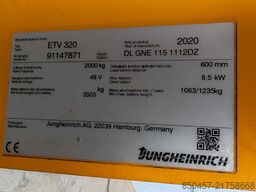 Jungheinrich ETV320 11m/ 2020yy/ 10963mh