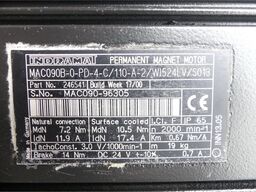 Indramat MAC090B-0-PD-4-C/110-A-2/WI524LV/S013 Permanent Motor SN: MAC090-96305