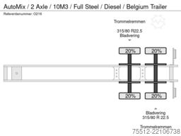  AutoMix / 2 Axle / 10M3 / Full Steel / Diesel /...