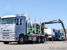 VOLVO FH 500 Holztransporter Kran Lift-/Lenkachse EU6