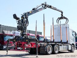 VOLVO FH 500 Holztransporter Kran Lift-/Lenkachse EU6