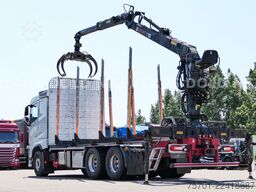 VOLVO FH 500 Holztransporter Kran Lift-/Lenkachse EU6