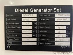 Kubota V3800-T - 50 kVA Generator - DPX-20032