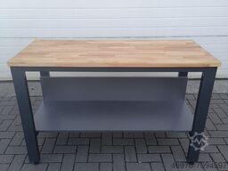 Werkbank / Gesamtbreite: 1400 mm / Gesamttiefe: 600 mm / Gesamthöhe: 900 mm
