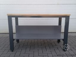 Werkbank / Gesamtbreite: 1400 mm / Gesamttiefe: 600 mm / Gesamthöhe: 900 mm