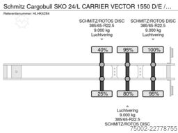 Schmitz Cargobull SKO 24/L CARRIER VECTOR 1550 D/E  / DISCBRAKES ...