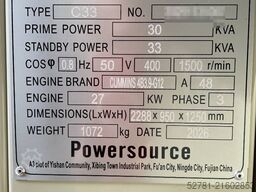 Cummins 4B3.9-G12 - 33 kVA Generator - DPX-19830.1
