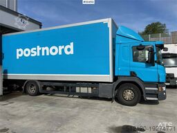 Scania P280 4x2 Box truck w/ lift and full side opening.