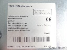  Tsoubis Electronic Ersatzmonitor für LCD12L-CACS-KR-FANUC ohne Kabel SN: 1280