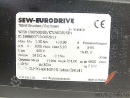 SEW-EURODRIVE SEW WF20 CMP50S/BP/KY/AK0H/SB1 Schneckengetriebemotor SN 01.1896603719.0002X13