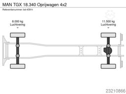 MAN TGX 18.340 Oprijwagen 4x2