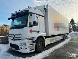 Mercedes-Benz Actros 1836 4x2 box truck with tail lift and side