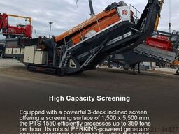 Polygonmach PTS155   1500x5000mm  3 decks  track screen