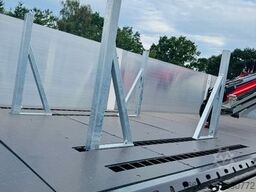  Wiese Baustoffauflieger mit Fassi Kran F240