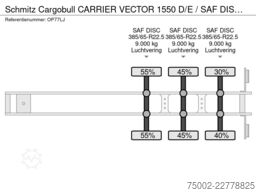 Schmitz Cargobull CARRIER VECTOR 1550 D/E / SAF DISCBRAKES / PALL...
