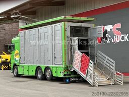 DAF XF 480 LL 6x2 3.Stock Menke Viehwagen m. Hubdach