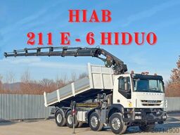 IVECO TRAKKER * HIAB 211 E - 6 HIDUO+ FUNK / 8x4 *TOP