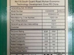 Cummins C2250D5E - 2.250 kVA Genset - QSK50 - DPX-18536-B
