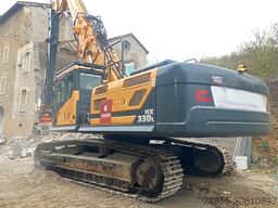 Hyundai HX330L with demolition boom, standard boom & shear