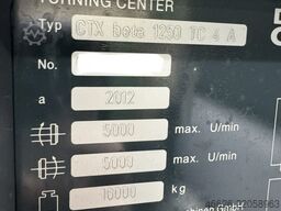 Gildemeister DMG CTX Beta 1250 TC 4A