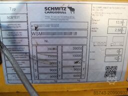 Schmitz Cargobull SCB3ST CoC Documents, TuV Loading Certificate, Dut