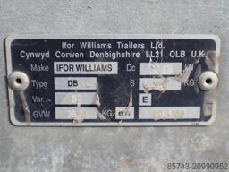 Ifor Williams 2HB 2 Axel Trailer, 2.856 kg Capacity, Incl Loadin