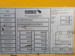 Schmitz Cargobull SCB3ST CoC Documents, TuV Loading Certificate, Dut