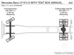 Mercedes-Benz LP 813 D WITH TENT BOX (MANUAL GEARBOX / FULL S...
