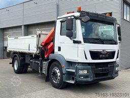MAN TG-M 18.340 4x2 2-Achs Kipper Kran Palf. PK 130